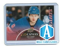 2021-22 UPPER DECK CANVAS YOUNG GUNS C92 ZAC JONES